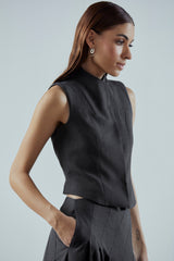 High-Neck Waistcoat