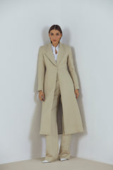 Sculpted Long Blazer