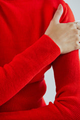 Knitted Turtleneck Top