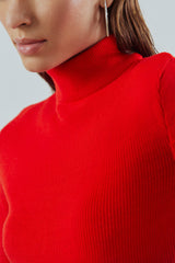 Knitted Turtleneck Top