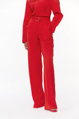 Fluid Straight-Leg Trousers