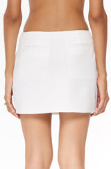 Faux Wrap Mini Skirt