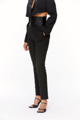 Cummerbund Slim-Leg Trousers