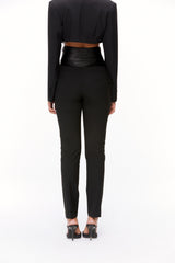 Cummerbund Slim-Leg Trousers