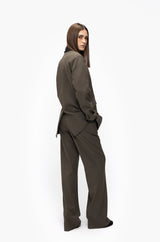 Peak Double-Breasted Blazer