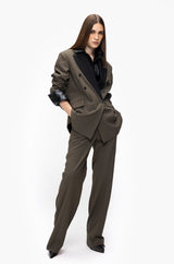 Peak Double-Breasted Blazer