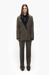 Peak Double-Breasted Blazer