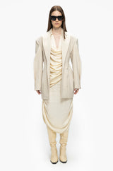 Asymmetric Cowl Dress