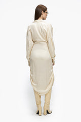 Asymmetric Cowl Dress