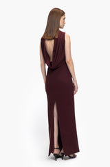 Draped Column Dress
