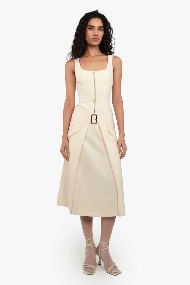 Panelled Midi Skirt