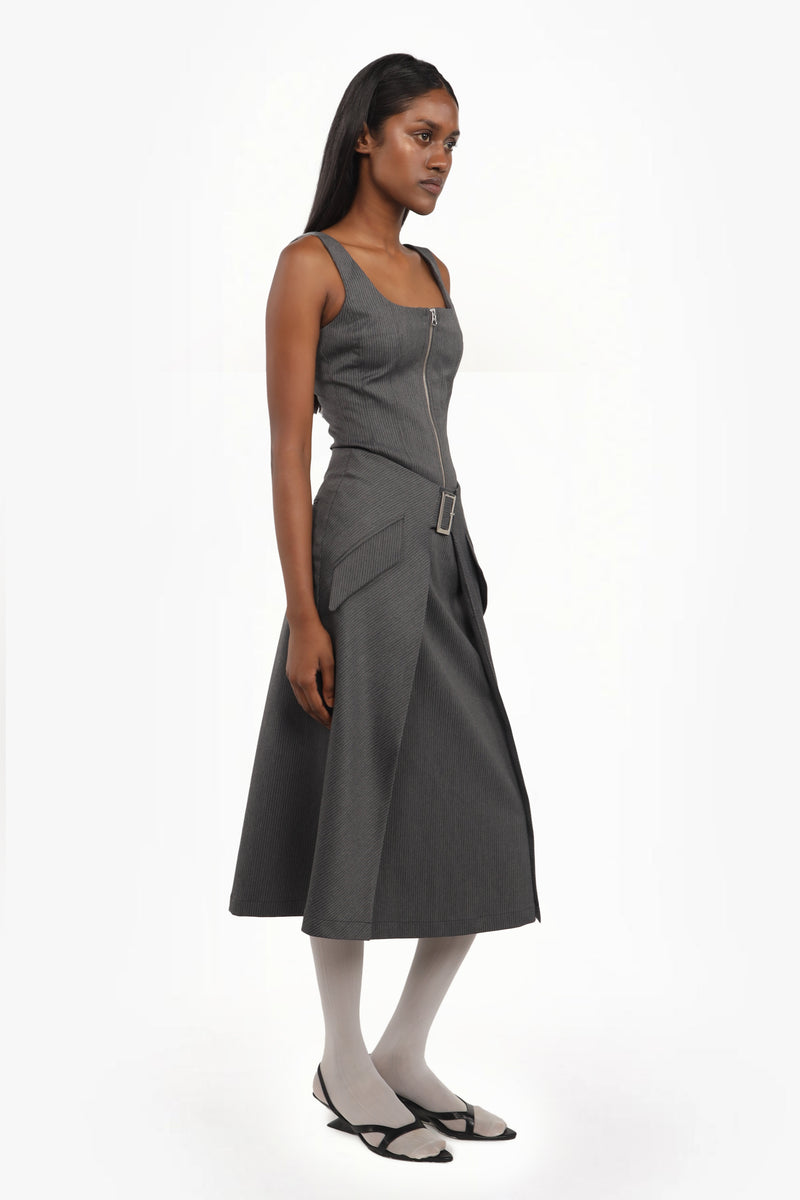 Panelled Midi Skirt