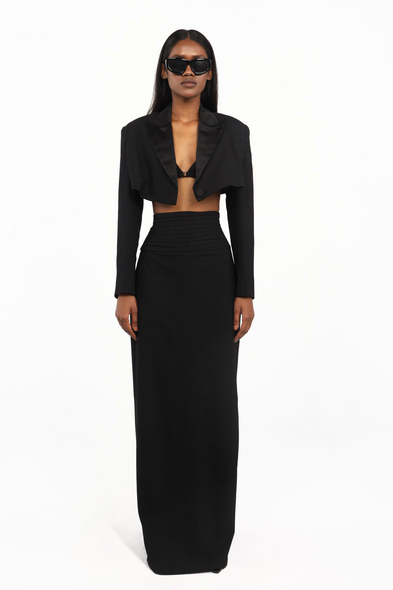 Tuxedo Skirt Suit