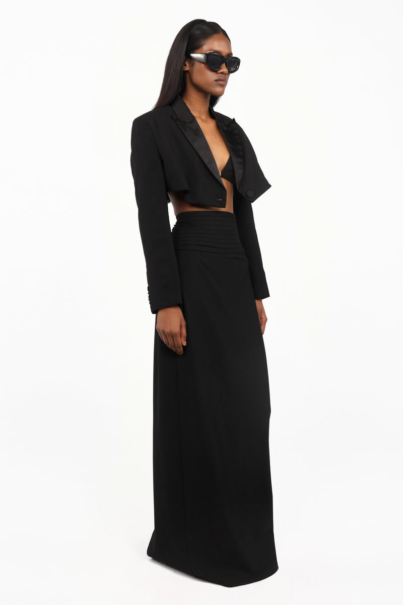 Tuxedo Skirt Suit