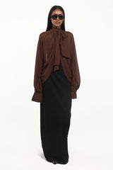Draped Chiffon Blouse