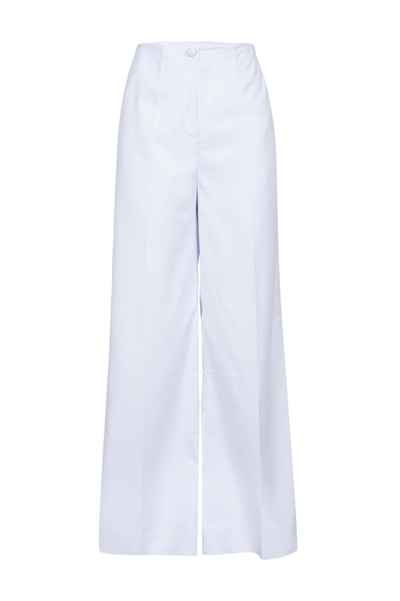 High Waisted Flared Trousers