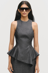 Angular Peplum Top