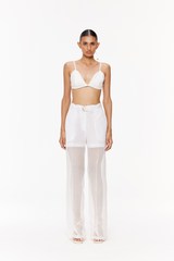 Fluid Straight-Leg Trousers