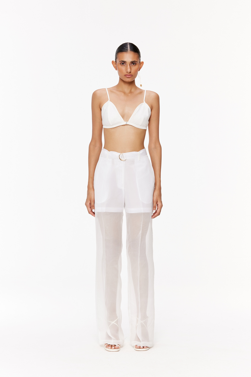 Fluid Straight-Leg Trousers