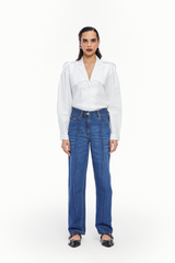 Faux Crease Jeans