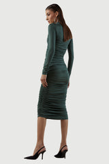Ruched Midi Dress