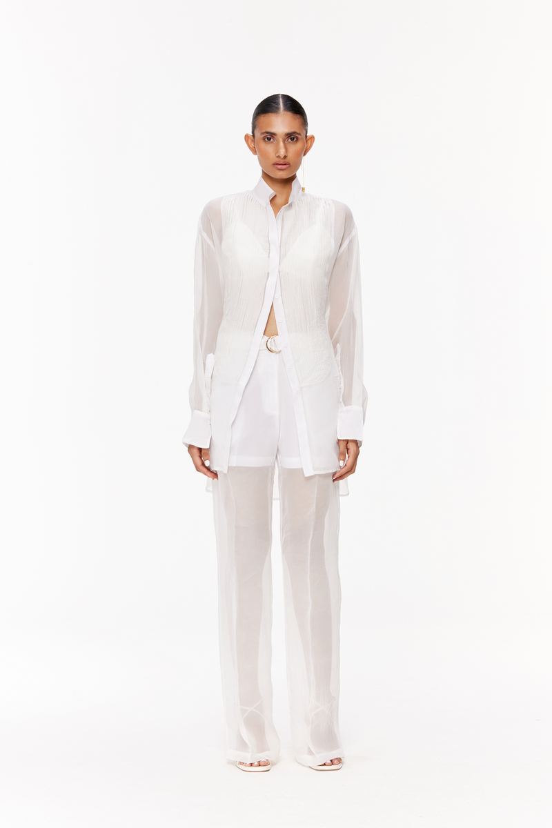 Fluid Straight-Leg Trousers