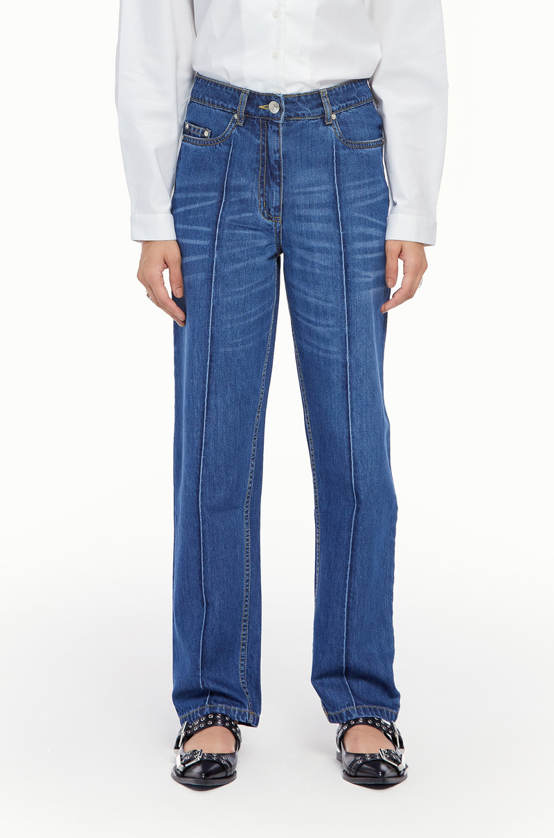 Faux Crease Jeans