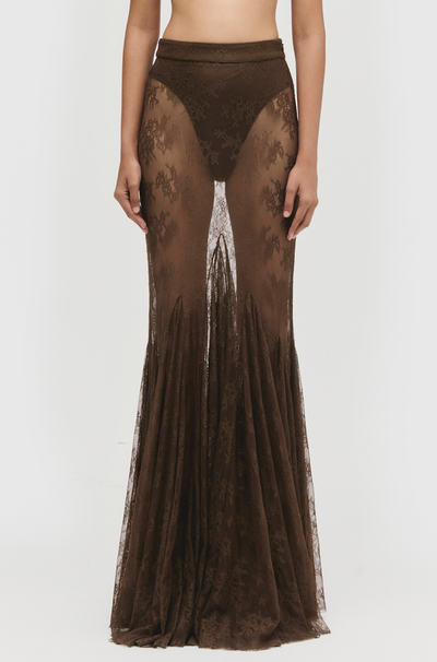 Lace Godet Skirt