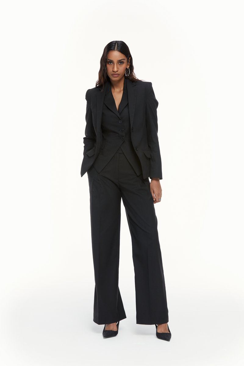 Notch Collar Sculpted Waistcoat