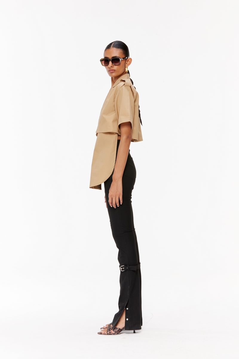 Deconstructed Trench Shirt