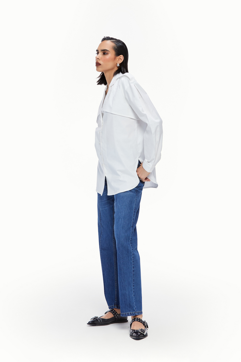 Notch Collar Trench Shirt