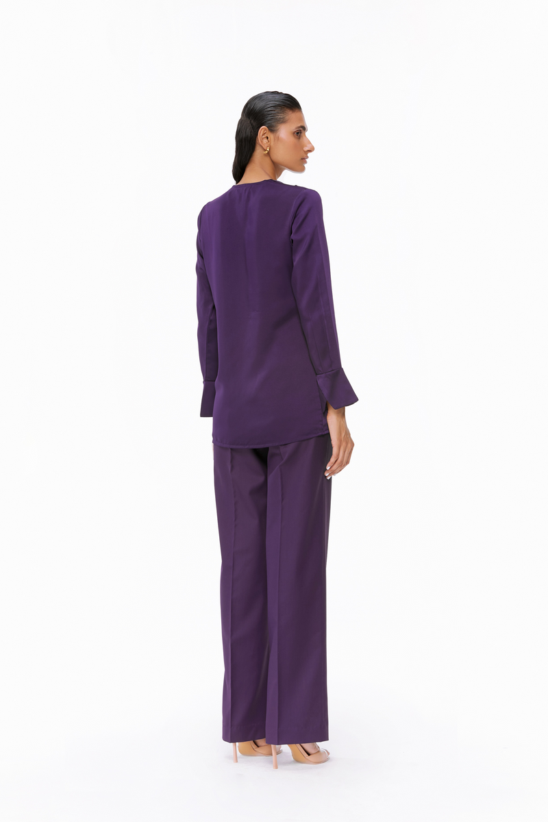 Draped Satin Set