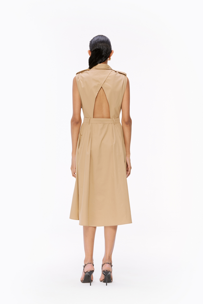 Belted Trench Dress