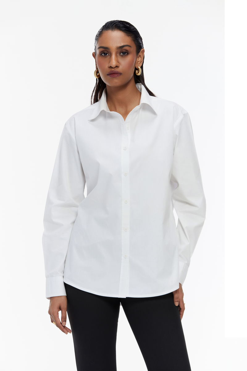 Button Qua Crisp White Classic Button-Down Shirt – Qua