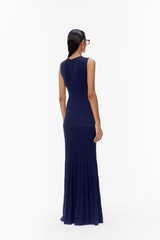 Flared Maxi Knit Dress