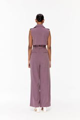Belted Trench Jumpsuit