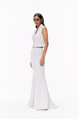 Fluted Maxi Skirt Set