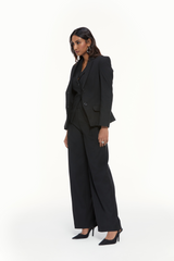 Notch Collar Three Piece Suit
