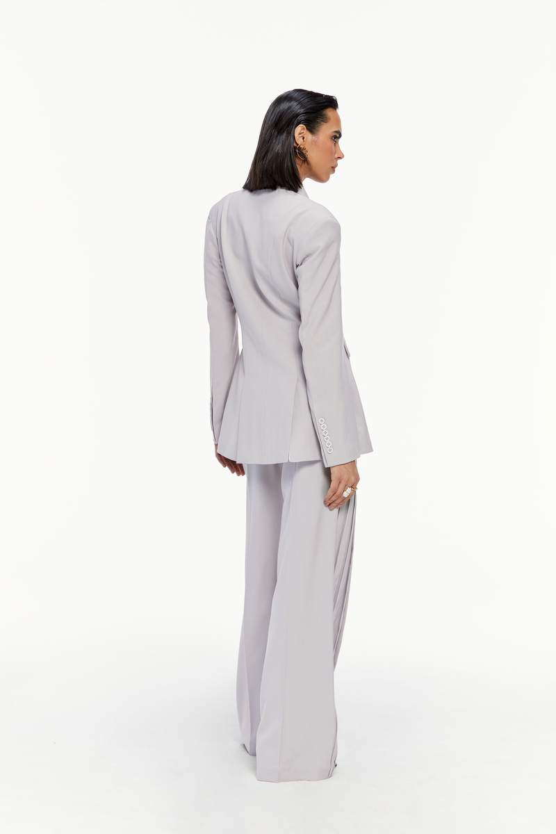 Sculpted Double-Breasted Suit