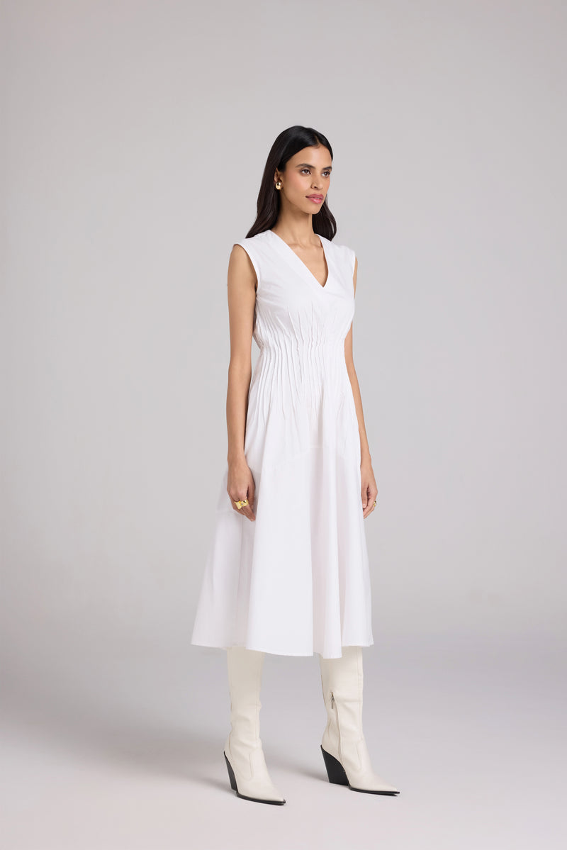 Darted Midi Dress