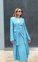 Alpine Blue Skirt Suit