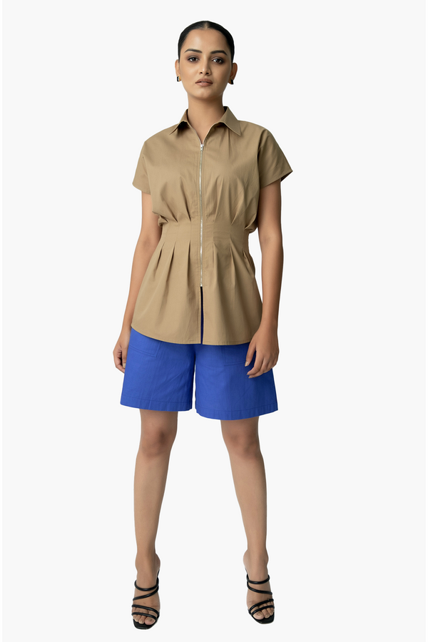 Hourglass Zip-up Shirt