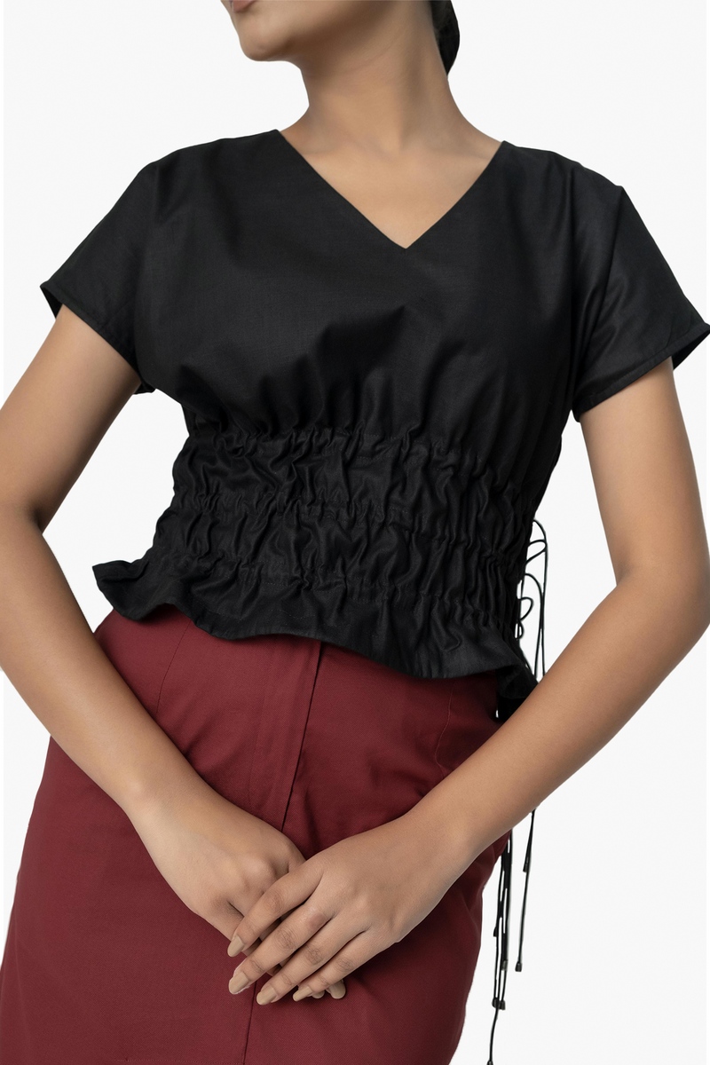 Adjustable Drawstring Top