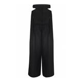 Wide Leg Cut-out Trousers