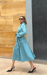 Alpine Blue Skirt Suit