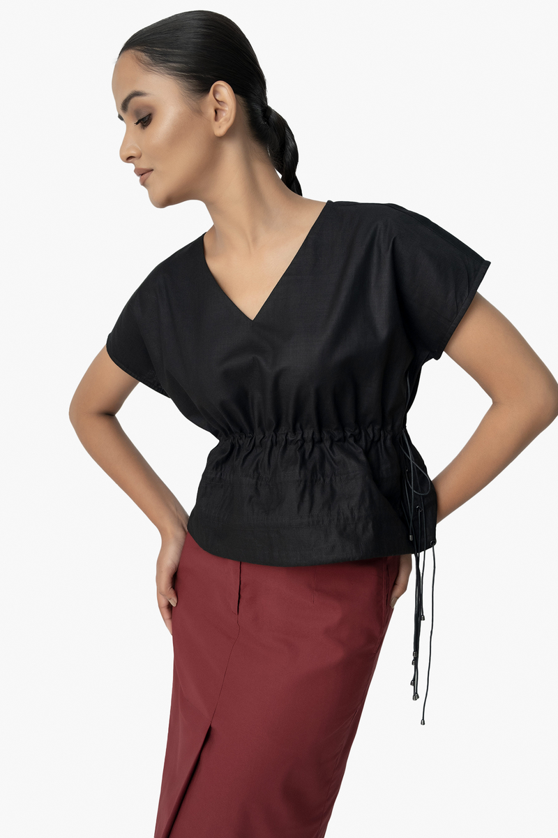 Adjustable Drawstring Top