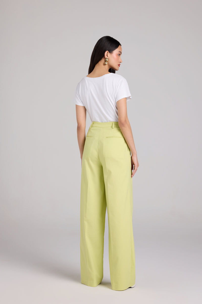 High Waisted Wide-Leg Trousers