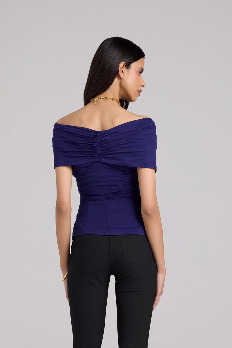 Draped Viscose Jersey Top