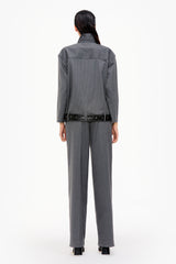 Tailored Zip-Up Shirt