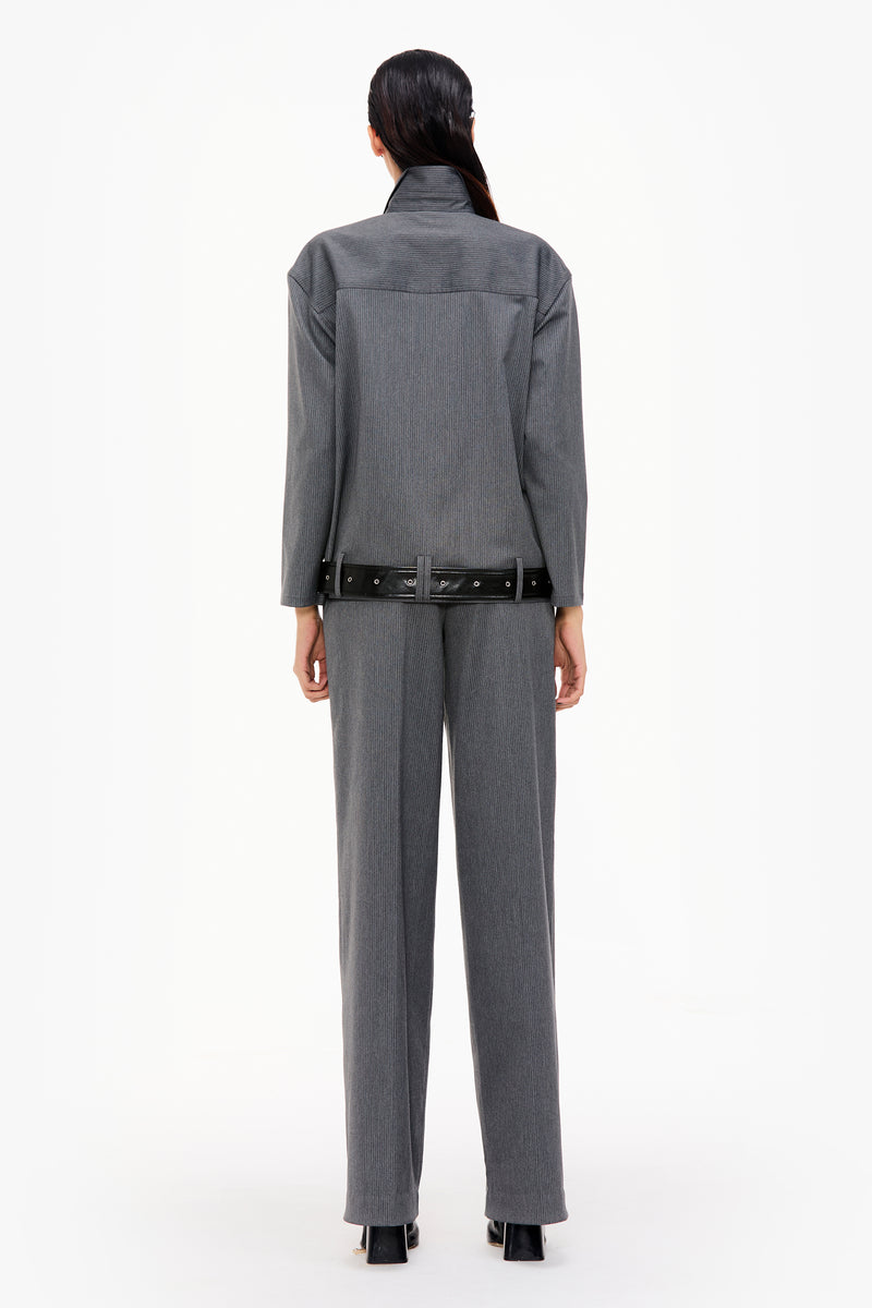 Tailored Zip-Up Shirt